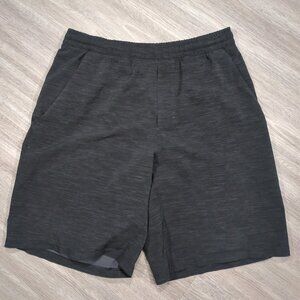Lululemon Men's Medium Pace Breaker Linerless Shorts 9" Heather Black Athletic